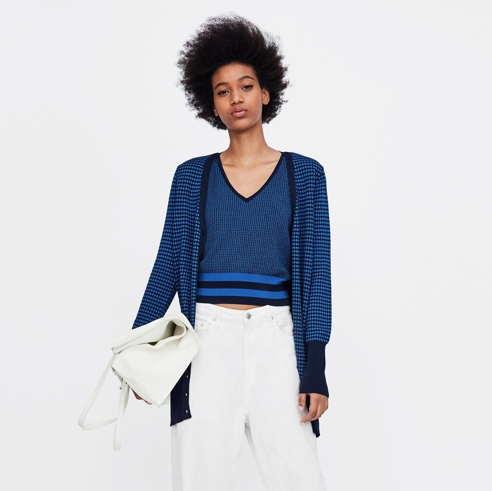 Zara bloggers favorite 2 piece cardigan set large